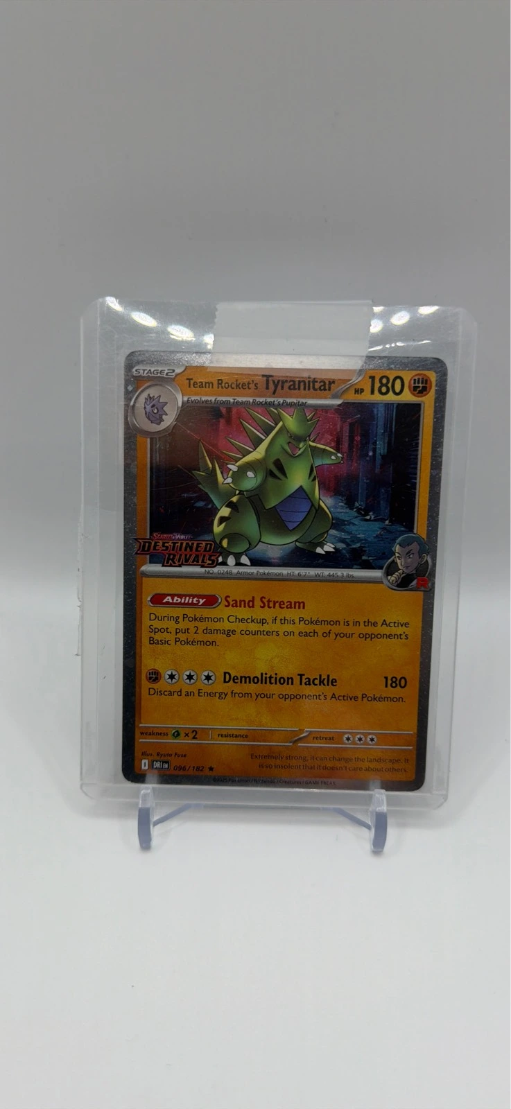 Team Rocket's Tyranitar Stamped - Scarlet & Violet Destined Rivals #096/182