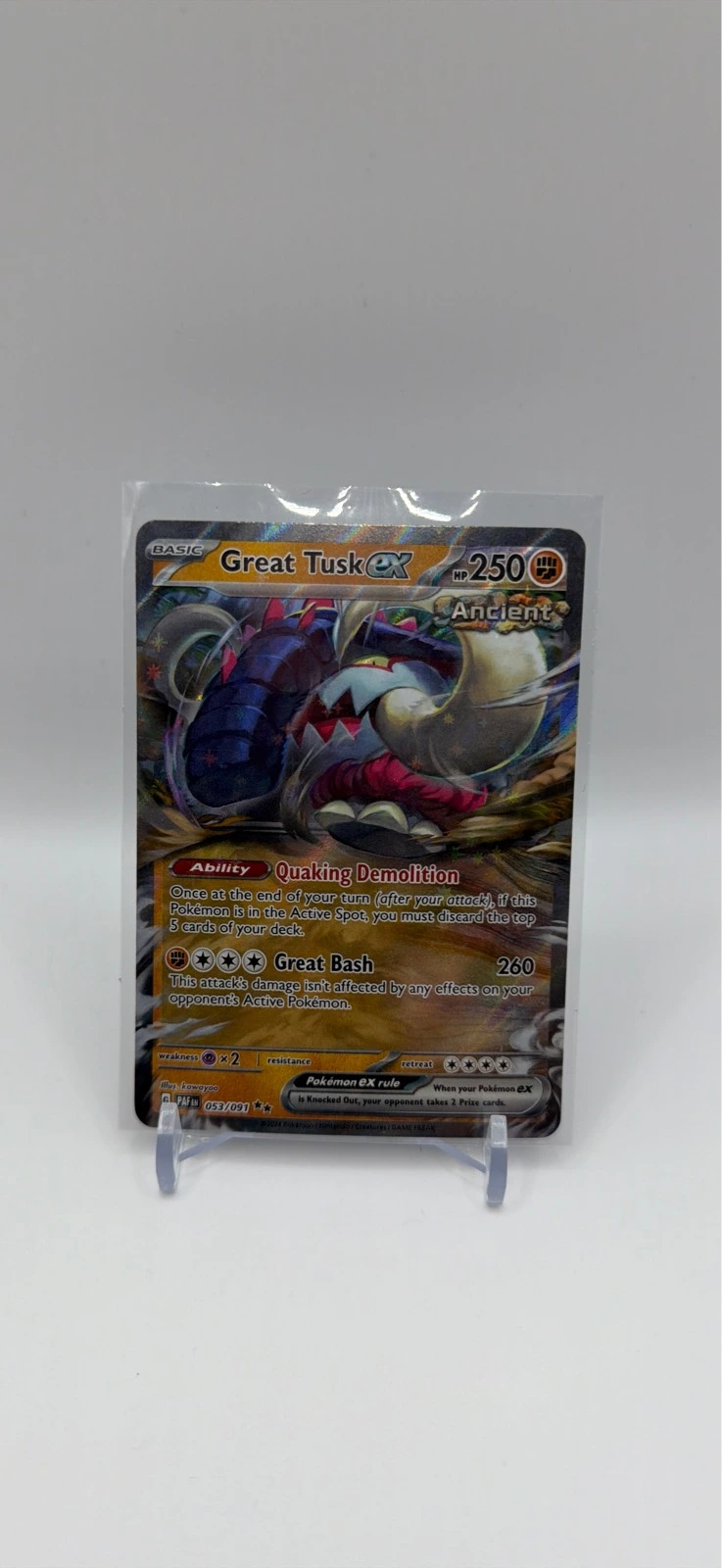 Great Tusk ex - Paldean Fates #053/091