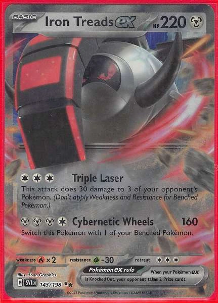 Iron Treads ex - Scarlet & Violet Base Set #143/198