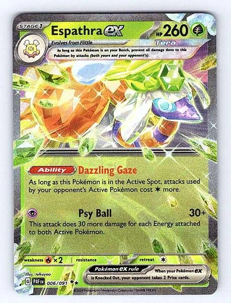 Espathra ex - Paldean Fates #006/091