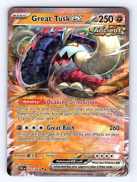 Great Tusk ex - Paldean Fates #053/091