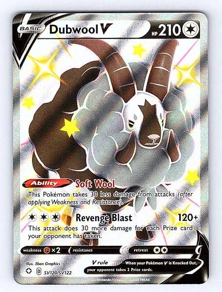 Dubwool V - Shining Fates: Shiny Vault #SV120/SV122