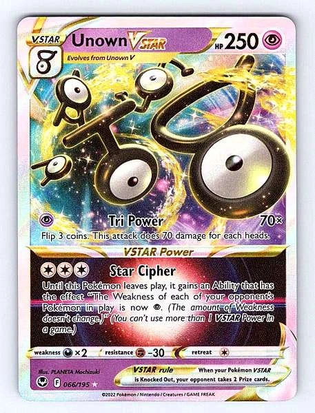 Unown VSTAR - Silver Tempest #066/195