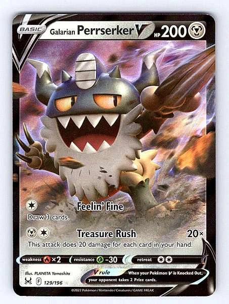 Galarian Perrserker V - Lost Origin #129/196
