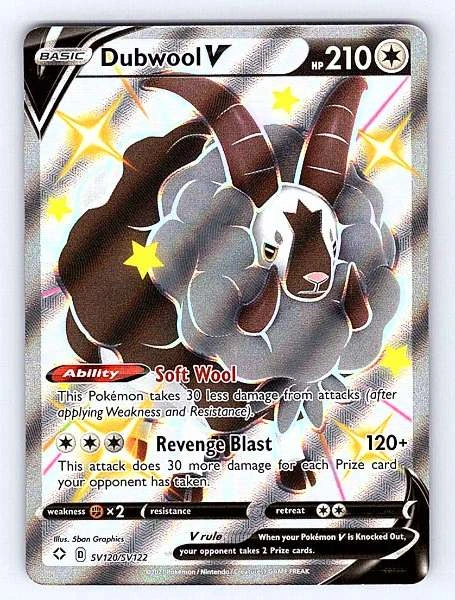 Dubwool V - Shining Fates: Shiny Vault #SV120/SV122
