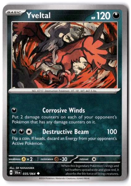 Yveltal - Shrouded Fable #035/064