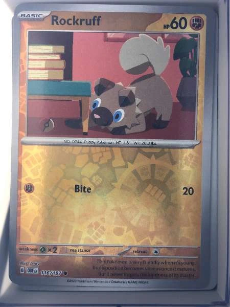 Rockruff - Obsidian Flames #116/197
