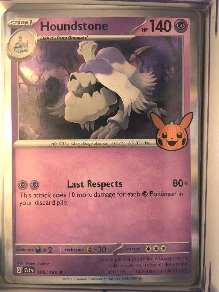 Houndstone Holo - Trick or Trade 2023 #106/198