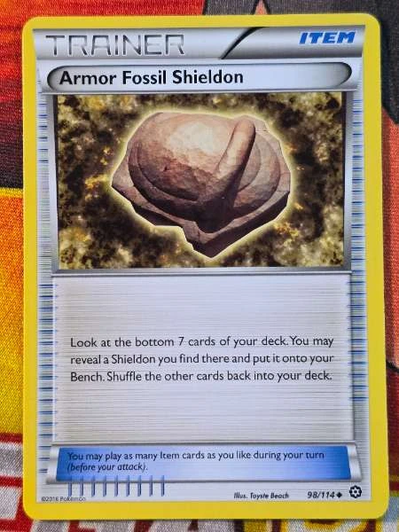 Armor Fossil Shieldon - Steam Siege #98/114