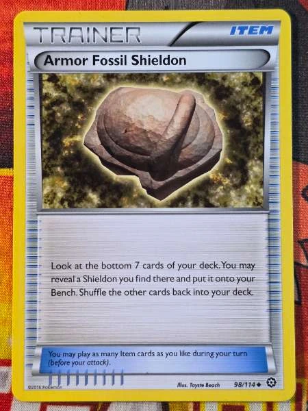 Armor Fossil Shieldon - Steam Siege #98/114