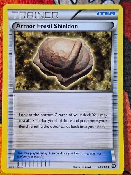 Armor Fossil Shieldon - Steam Siege #98/114
