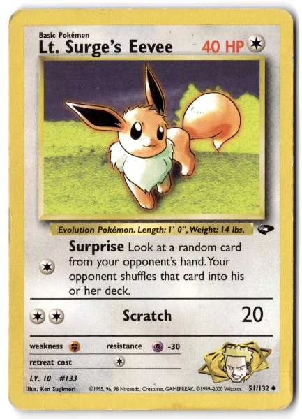 Lt. Surge's Eevee - Gym Challenge #51/132