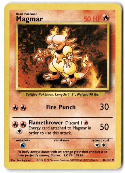 Magmar - Base Set #36/102