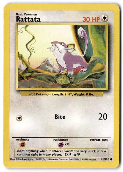 Rattata - Base Set #61/102