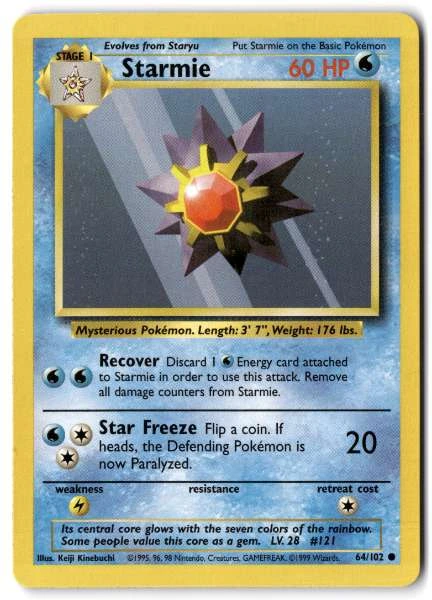Starmie - Base Set #64/102