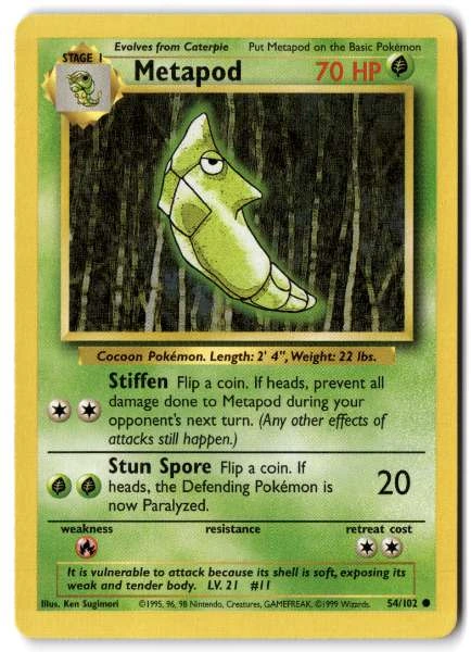 Metapod - Base Set #54/102