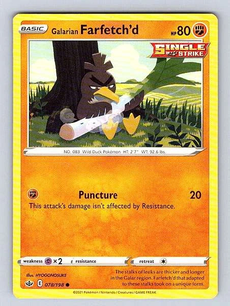Galarian Farfetch'd - Chilling Reign #078/198