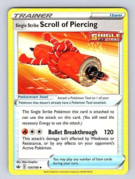 Single Strike Scroll of Piercing - Chilling Reign #154/198