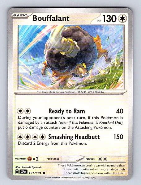 Bouffalant - Surging Sparks #151/191