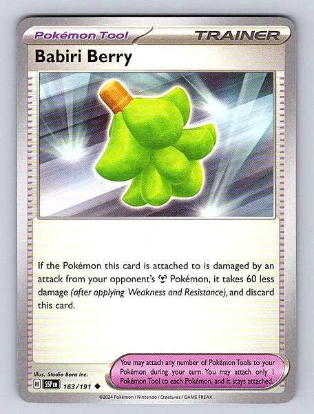 Babiri Berry - Surging Sparks #163/191