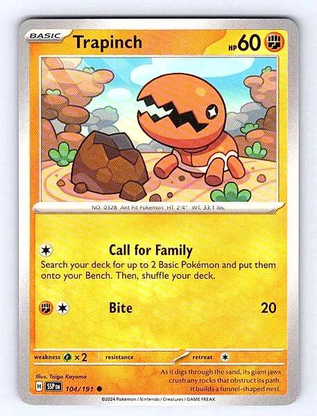 Trapinch - Surging Sparks #104/191