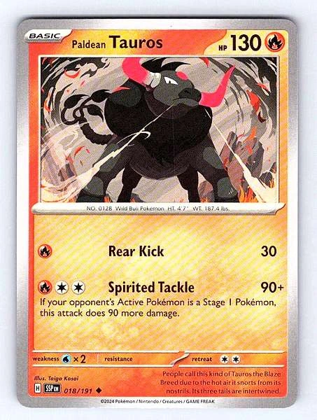 Paldean Tauros - Surging Sparks #018/191