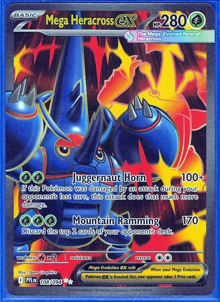 Mega Heracross ex - Phantasmal Flames #108/094