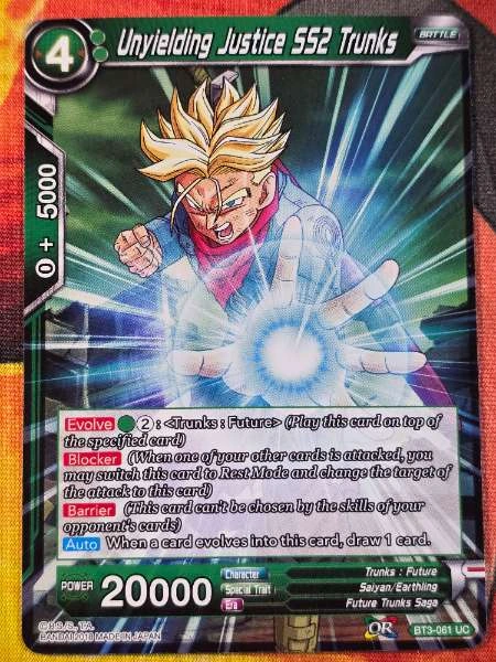Unyielding Justice SS2 Trunks - Cross Worlds #BT3-061