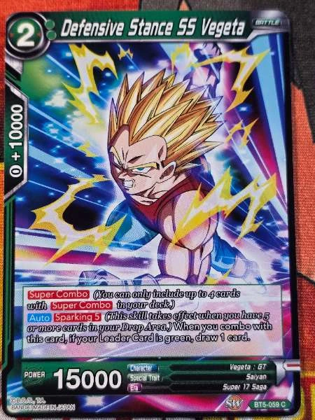 Defensive Stance SS Vegeta - Miraculous Revival #BT5-059
