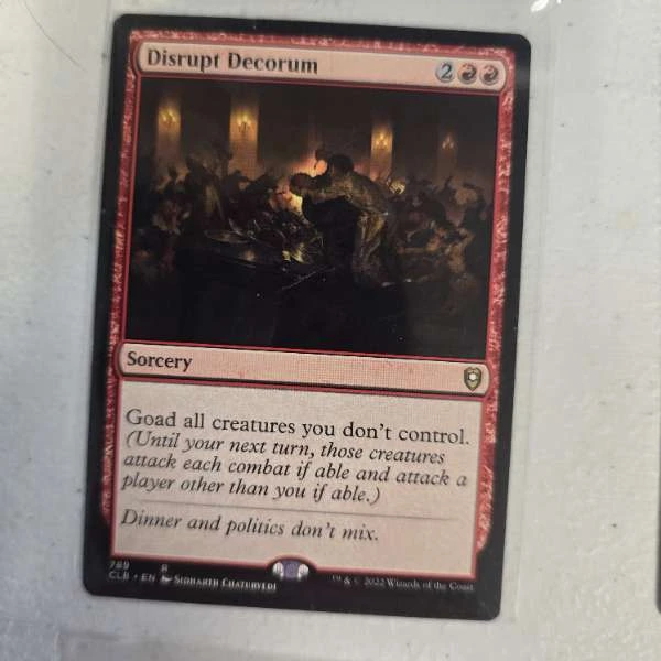 Disrupt Decorum - Commander Legends: Battle for Baldur's Gate #789