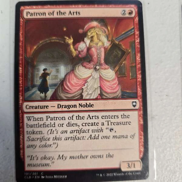 Patron of the Arts - Commander Legends: Battle for Baldur's Gate #191/361