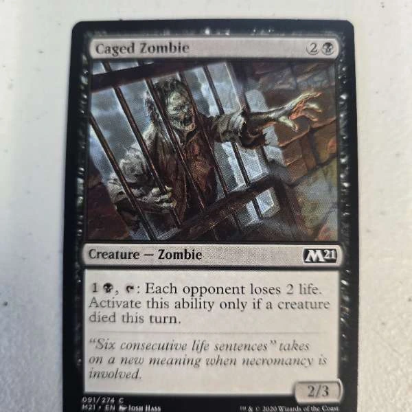 Caged Zombie - Core Set 2021 #091/274