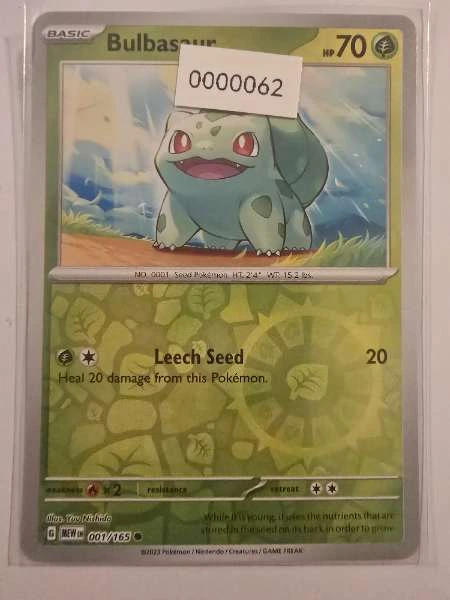 Bulbasaur - Scarlet & Violet 151 #001/165
