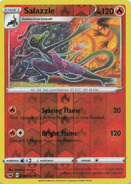 Salazzle - Sword & Shield Base Set #028/202