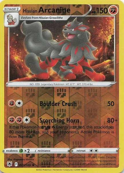 Hisuian Arcanine - Astral Radiance #071/189