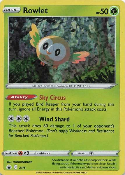 Rowlet - McDonald's Match Battle 2022 #2/15