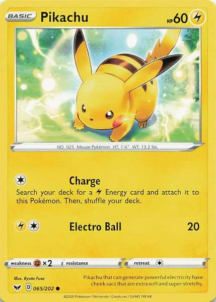 Pikachu - Sword & Shield #065/202