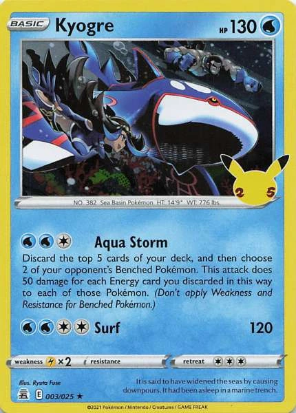 Kyogre - Celebrations #003/025
