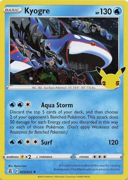 Kyogre - Celebrations #003/025