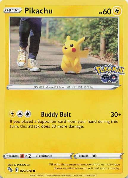 Pikachu - Pokémon GO #027/078