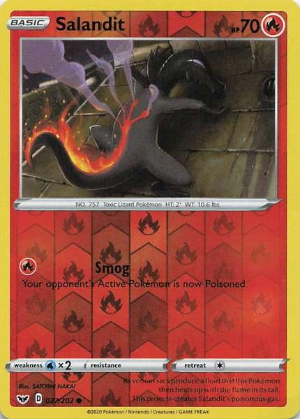 Salandit - Sword & Shield Base Set #027/202