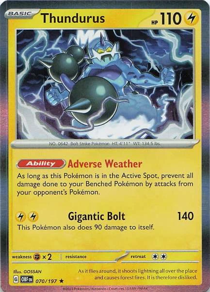 Thundurus - Obsidian Flames #070/197