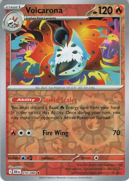 Volcarona - Black Bolt #016/086