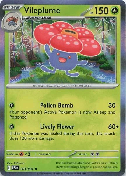 Vileplume - Phantasmal Flames #003/094