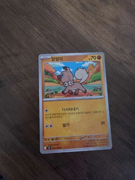 Rockruff (Korean) - Ruler of the Black Flame #091/190