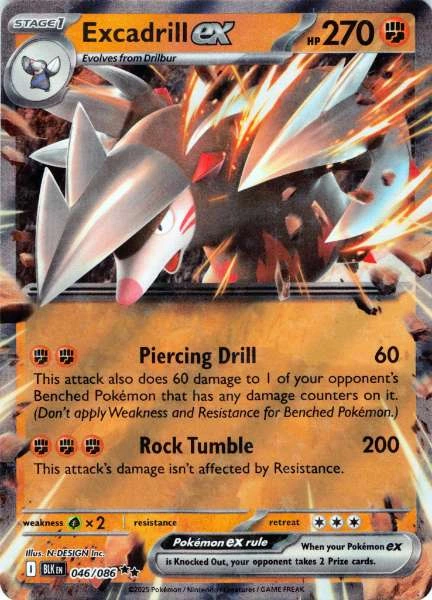 Excadrill ex - Black Bolt #046/086