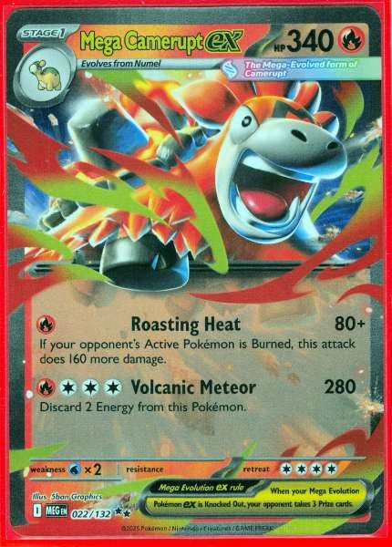 Mega Camerupt ex - Mega Evolution #022/132