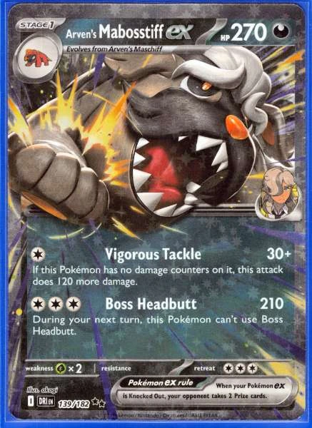 Arven's Mabosstiff ex - Destined Rivals #139/182
