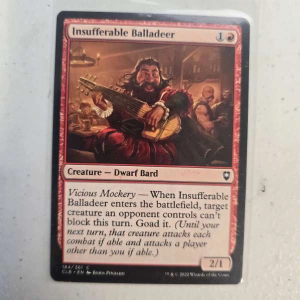 Insufferable Balladeer - Commander Legends: Battle for Baldur's Gate #184/361
