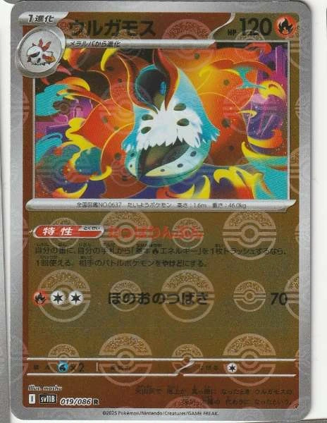 Volcarona (JP) - Black Bolt #019/086